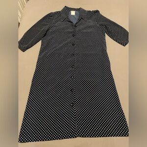 Vintage women’s polka dot dress, size L